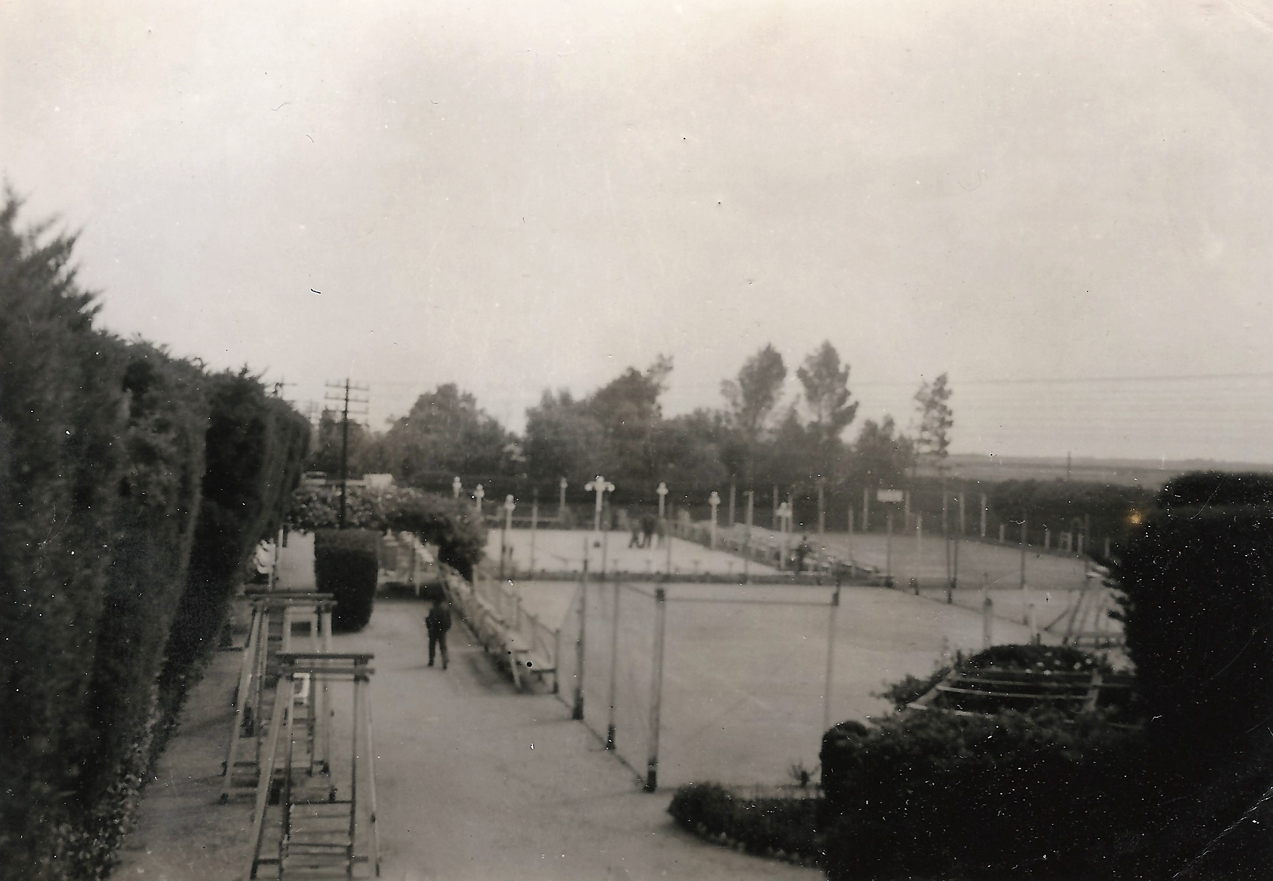 Club Pacifico Rivera Tenis Años 50s60s cancha